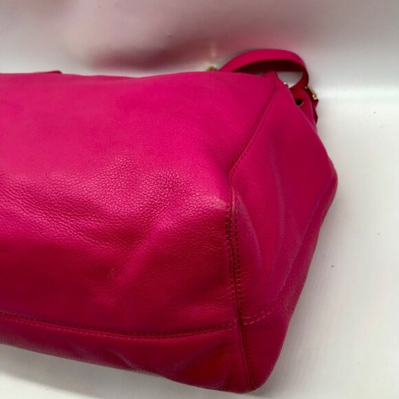 Michael Kors Pink Pebbled Leather Jet Set Chain Link Shoulder Bag - Picture 6 of 10